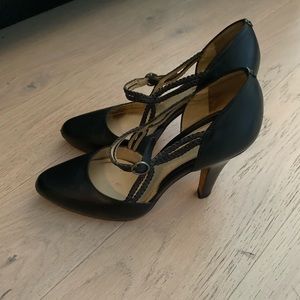 Good condition Cole Haan Mary Jane braided pumps